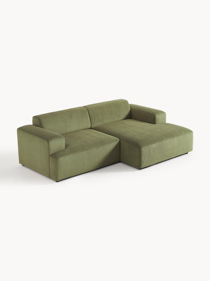 Westwing Collection Cord-Ecksofa Melva (3-Sitzer) Fabrikpreis