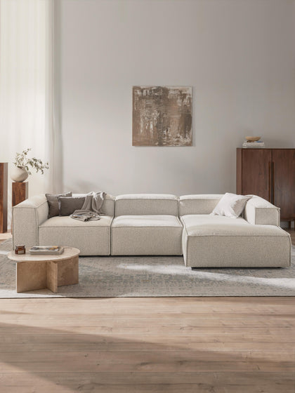 Westwing Collection Modulares Ecksofa Lennon aus Bouclé Versandkostenfrei