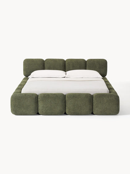 Westwing Collection Polsterbett Tayla aus Teddy-Bouclé Flash Sale