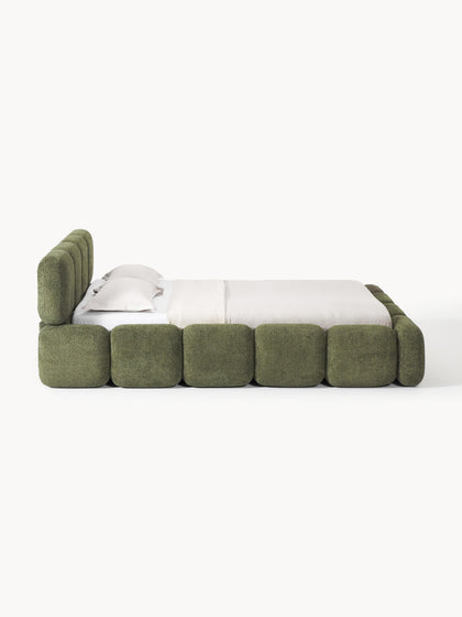 Westwing Collection Polsterbett Tayla aus Teddy-Bouclé Flash Sale