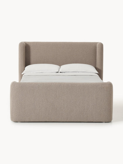 Westwing Collection Bouclé-Boxspringbett Perla mit Stauraum Online Shopping