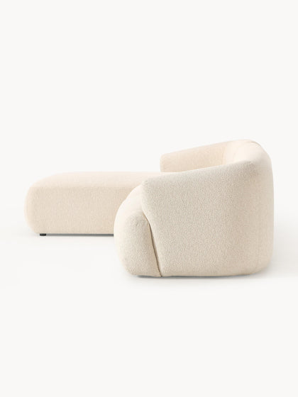 Westwing Collection Modulares Bouclé-Ecksofa Sofia (3-Sitzer) Osterangebot