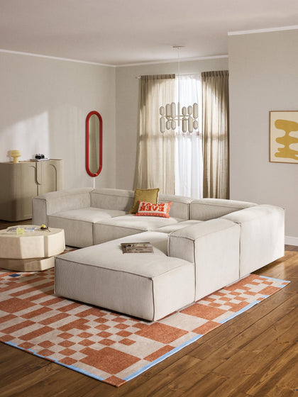 Westwing Collection Modulares XL-Ecksofa Lennon aus Cord Neueste Mode