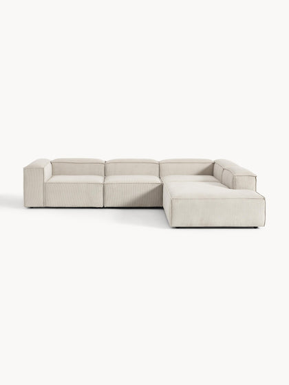 Westwing Collection Modulares XL-Ecksofa Lennon aus Cord Neueste Mode