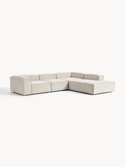 Westwing Collection Modulares XL-Ecksofa Lennon aus Cord Neueste Mode
