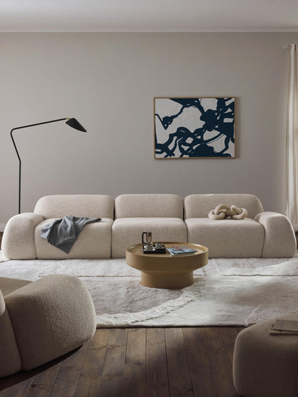 Westwing Collection Modulares Sofa Wolke (4-Sitzer) aus Bouclé VIP-Rabatte