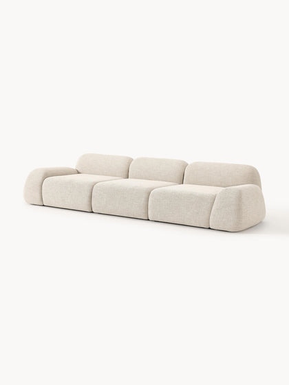 Westwing Collection Modulares Sofa Wolke (4-Sitzer) aus Bouclé VIP-Rabatte