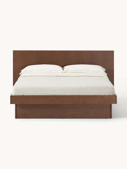 Westwing Collection Holzbett Sato mit Schubladen und Kopfteil Wochenangebot