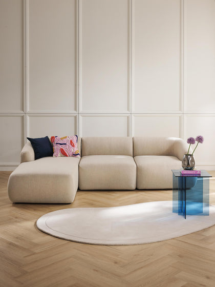 Westwing Collection Modulares Ecksofa Sofia (3-Sitzer) Kostenlose Rückgabe