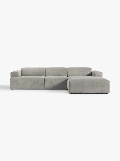 Westwing Collection Cord-Ecksofa Melva (4-Sitzer) Letzte 3 Tage