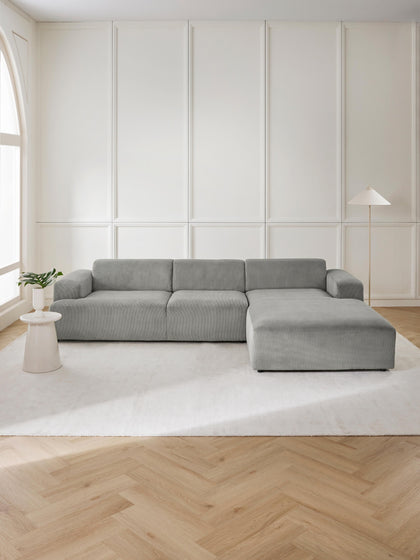 Westwing Collection Cord-Ecksofa Melva (4-Sitzer) Letzte 3 Tage