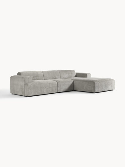 Westwing Collection Cord-Ecksofa Melva (4-Sitzer) Letzte 3 Tage
