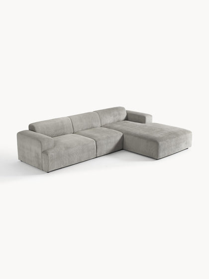 Westwing Collection Cord-Ecksofa Melva (4-Sitzer) Letzte 3 Tage