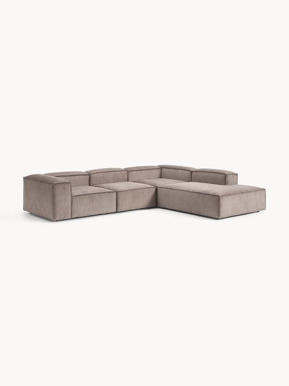 Westwing Collection Modulares XL-Ecksofa Lennon aus Cord Neueste Stile