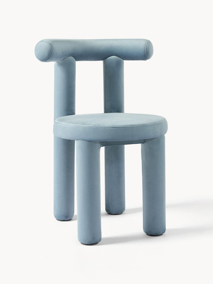 Westwing Collection Samt-Polsterstuhl Calan Super Rabatt