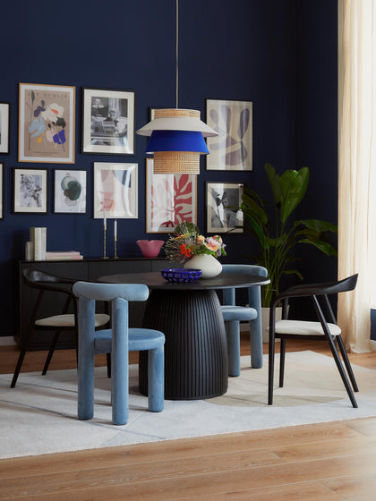 Westwing Collection Samt-Polsterstuhl Calan Super Rabatt