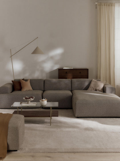 Westwing Collection Ecksofa Melva (4-Sitzer) 50% Rabatt mit kostenlosem Versand