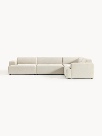 Westwing Collection Großes Ecksofa Melva (4-Sitzer) Fabrikladen