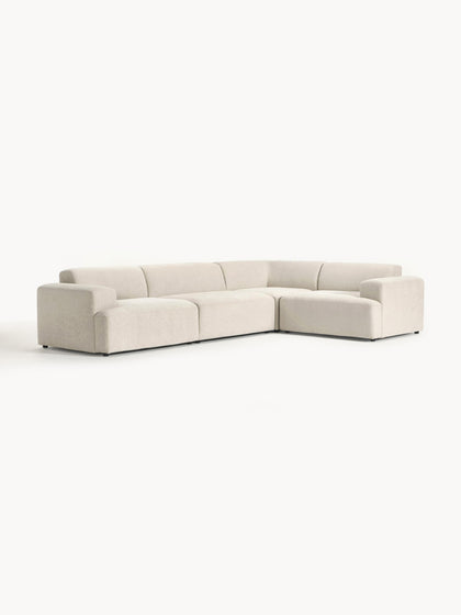Westwing Collection Großes Ecksofa Melva (4-Sitzer) Fabrikladen