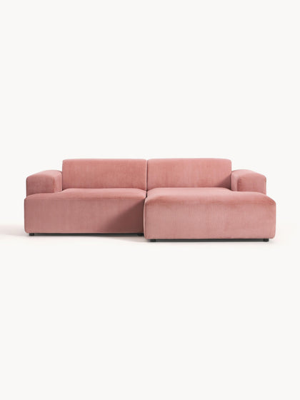 Westwing Collection Cord-Ecksofa Melva (3-Sitzer) Speichern exportieren