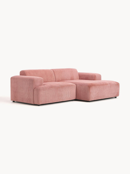 Westwing Collection Cord-Ecksofa Melva (3-Sitzer) Speichern exportieren