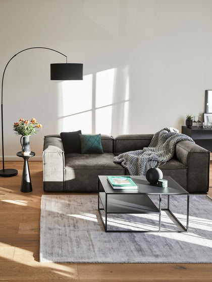 Westwing Collection Modulares Sofa Lennon (3-Sitzer) aus recyceltem Leder Im Verkauf