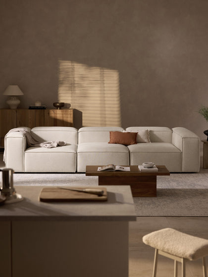 Westwing Collection Modulares Sofa Lennon (4-Sitzer) aus Leinen-Mix Outlet