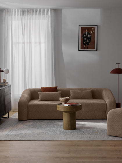 Westwing Collection Schlafsofa Eliot (3-Sitzer) aus Teddy-Bouclé Hotsell