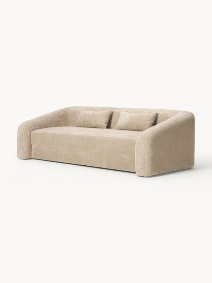 Westwing Collection Schlafsofa Eliot (3-Sitzer) aus Teddy-Bouclé Hotsell