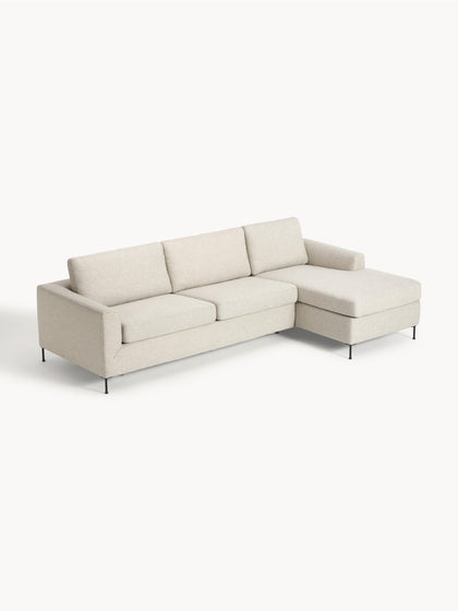 Westwing Collection Schlafsofa Cucita (3-Sitzer) mit Matratze Black Friday