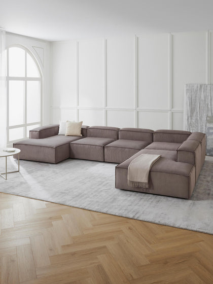 Westwing Collection Modulare Wohnlandschaft Lennon aus Cord Jubiläumsangebot