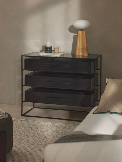 Westwing Collection Kommode Lyle aus Mangoholz Neueste Mode