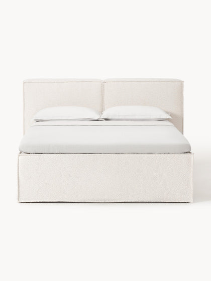 Westwing Collection Bouclé-Boxspringbett Lennon Exklusive Angebote