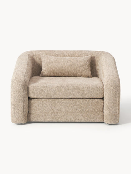 Westwing Collection Schlafsessel Eliot aus Teddy-Bouclé Räumungsverkauf