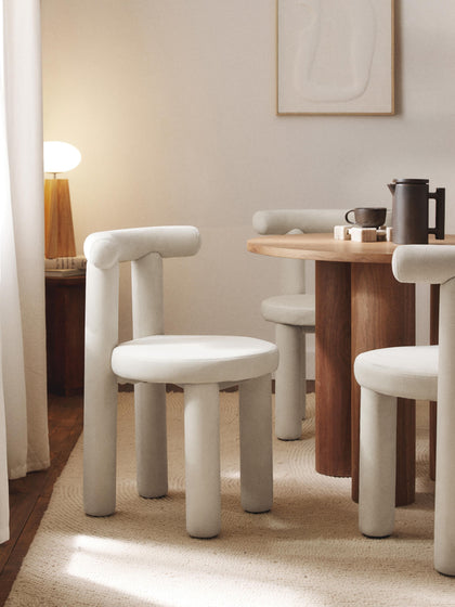 Westwing Collection Samt-Polsterstuhl Calan Tägliche Deals