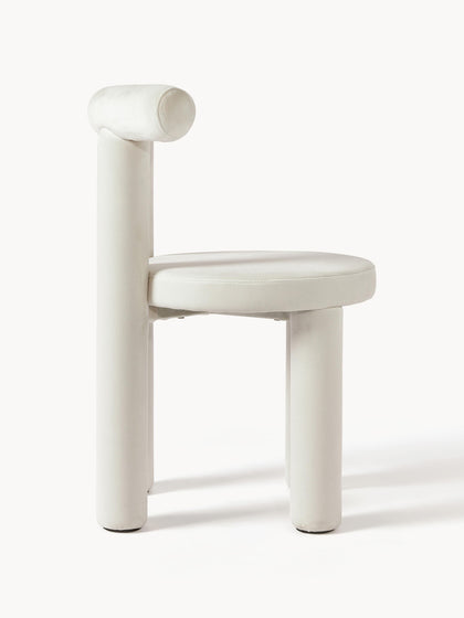 Westwing Collection Samt-Polsterstuhl Calan Tägliche Deals