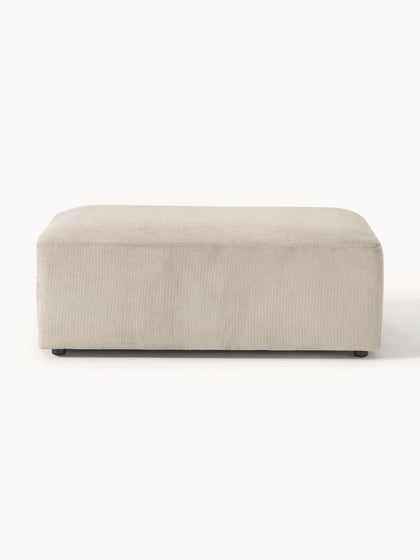 Westwing Collection XL-Hocker Melva aus Cord B 116 x T 72 cm Sonderangebote