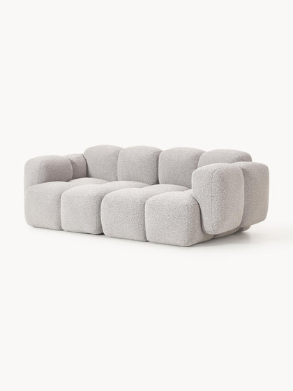 Westwing Collection Modulares Sofa Tayla (3-Sitzer) aus Bouclé Kostenlose Rückgabe