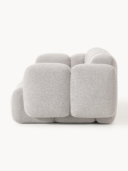 Westwing Collection Modulares Sofa Tayla (3-Sitzer) aus Bouclé Kostenlose Rückgabe