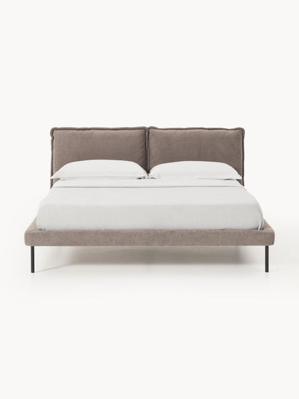 Westwing Collection Polsterbett Amelia aus Teddy-Bouclé Zeitbegrenzte Promotion