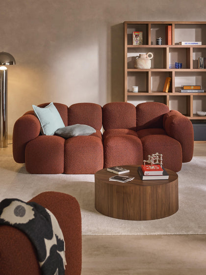 Westwing Collection Modulares Sofa Tayla (3-Sitzer) aus Bouclé Super Rabatt
