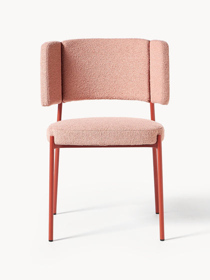 Westwing Collection Bouclé-Polsterstühle Samantha 2 Stück Riesige Rabatte