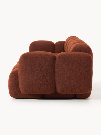 Westwing Collection Modulares Sofa Tayla (4-Sitzer) aus Bouclé 50% Rabatt mit kostenlosem Versand