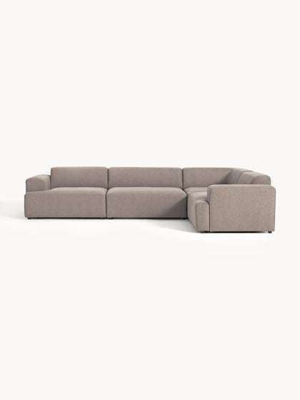 Westwing Collection Großes Ecksofa Melva (4-Sitzer) 50% Rabatt für begrenzte Zeit