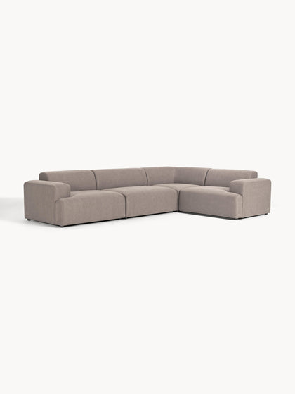 Westwing Collection Großes Ecksofa Melva (4-Sitzer) 50% Rabatt für begrenzte Zeit