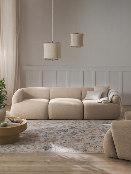 Westwing Collection Modulares Bouclé-Sofa Sofia (3-Sitzer) Outlet
