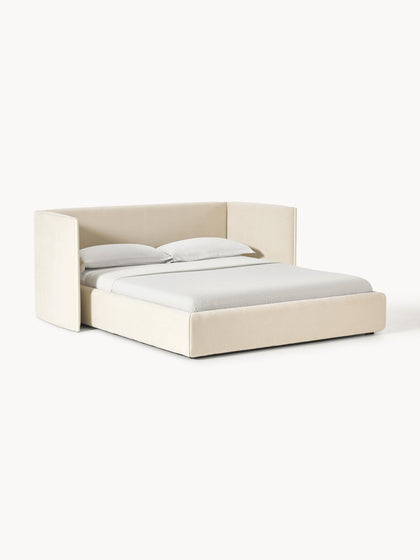 Westwing Collection Polsterbett Otis mit klappbarem Kopfteil Sonderangebot