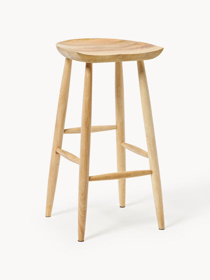 Westwing Collection Barhocker Nino aus Mangoholz Begrenztes Angebot