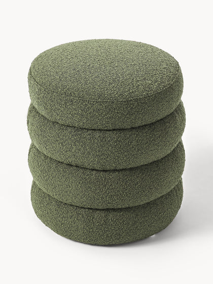 Westwing Collection Bouclé-Polsterhocker Alto Saisonschlussverkauf