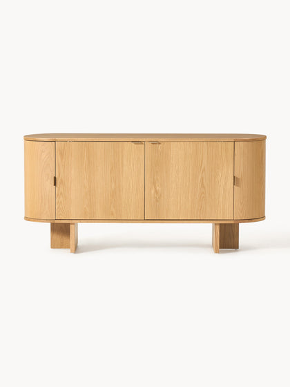 Westwing Collection Holz-Sideboard Zumi mit abgerundeten Ecken Weihnachtsangebot
